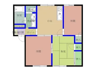 サニーコートC【1階】の間取り