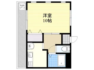 ハピネ旦の原【3階】の間取り
