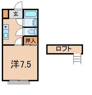 クレールII【1階】の間取り