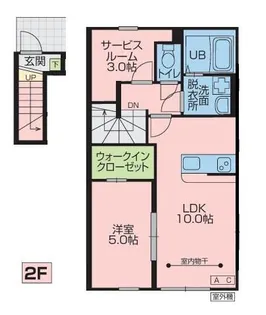 East Village(イーストヴィレッジ) I棟【2階】の間取り