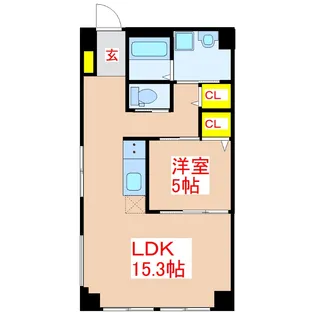 角玉会館 本館【4階】の間取り