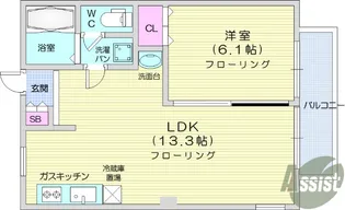 フリーダムヒルズ【2階】の間取り