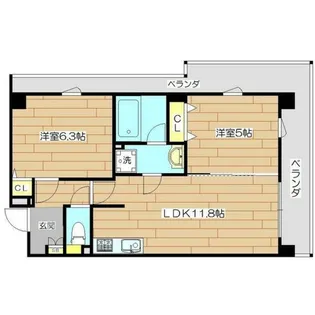 プレステージ11番館【2階】の間取り