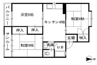 セジュール童夢【2階】の間取り