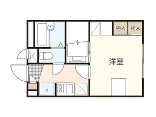 レオパレス幸【2階】の間取り
