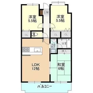 ドリームタウン三和A棟【5階】の間取り