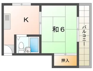 高柳ハイツ【4階】の間取り