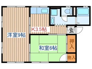 シティハイムスカイヒルズ【1階】の間取り
