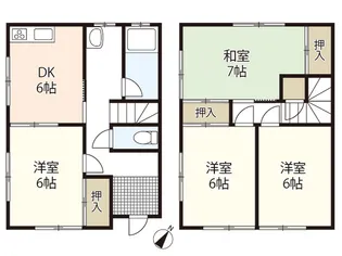 広島県広島市西区高須4【一戸建】の間取り