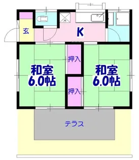 千葉県習志野市袖ケ浦1【一戸建】の間取り
