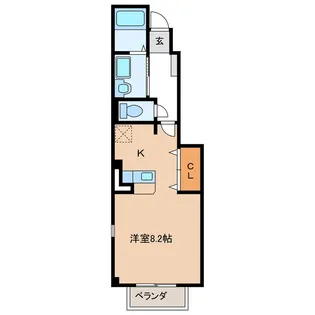 岐阜県岐阜市柳津町丸野2【アパート】の間取り
