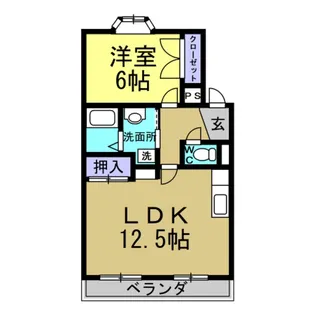 フォルビテッツァ美浜【2階】の間取り