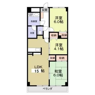 3LDKの間取り画像