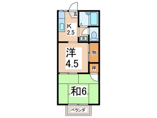 弥生ハイツ【1階】の間取り