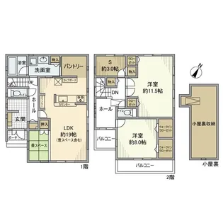 千葉県松戸市樋野口【一戸建】の間取り