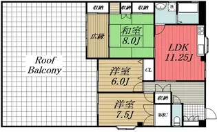 千葉県四街道市もねの里3【マンション】の間取り