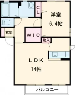 グリーンハウスLatte A【2階】の間取り