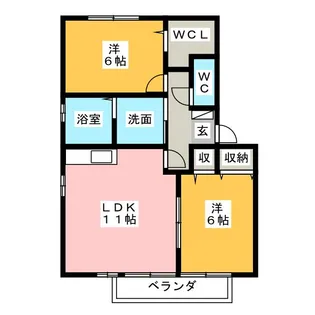 メロニス【2階】の間取り