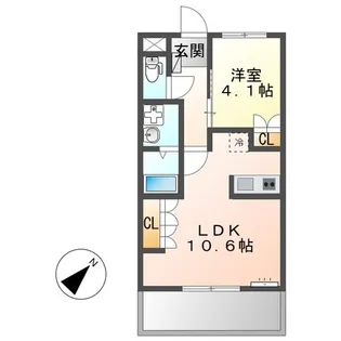 プランドール【1階】の間取り
