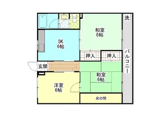 マンション加地【3階】の間取り