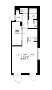 Le Nid 日本橋【3階】の間取り