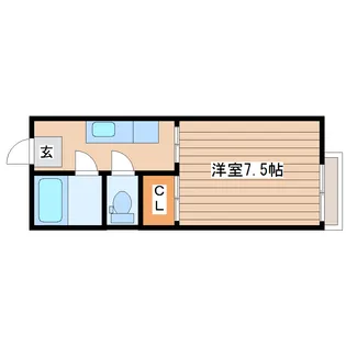 ハウスサンパーク【2階】の間取り