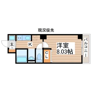 アスコット木ノ下【3階】の間取り