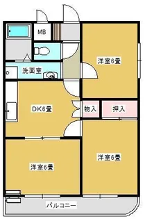 エスポワール【1階】の間取り