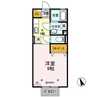 プラティーク A【2階】の間取り