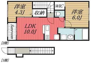 千葉県千葉市中央区矢作町【アパート】の間取り