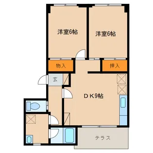 メゾン・エルヴェール【1階】の間取り