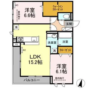 エクセレンス フジ【3階】の間取り