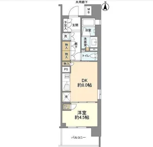 ザ・パークハウス上野池之端レジデンス【6階】の間取り