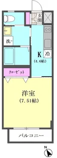 プランドウル大森【3階】の間取り
