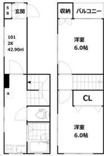 東京都大田区南馬込4【一戸建】の間取り
