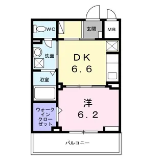 ベルカーサ【3階】の間取り