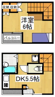dApartment【1階】の間取り