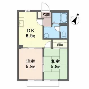 レジデンス21III【1階】の間取り