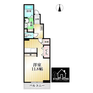 徳島県徳島市南庄町4【アパート】の間取り