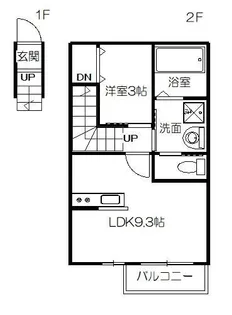 Fab南仙台【2階】の間取り