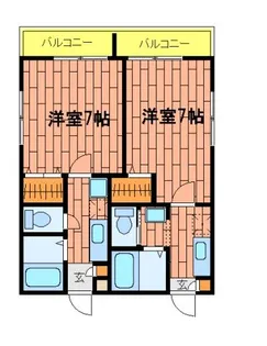 ボヌール【1階】の間取り