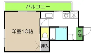 1Kの間取り画像