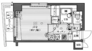 1Kの間取り画像