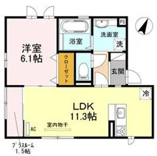 シャンスT【2階】の間取り