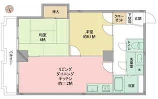 ホリホックイン萩丘【2階】の間取り
