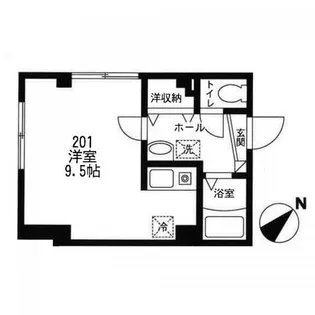 ビューノ笹塚【2階】の間取り