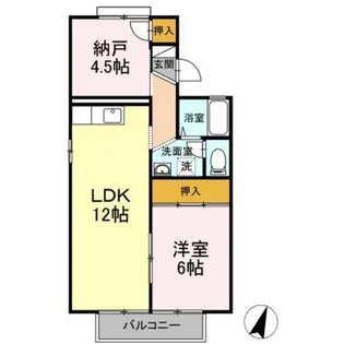 プリメーラ石井城【1階】の間取り