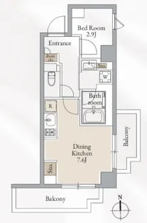 東京都新宿区西早稲田3【マンション】の間取り