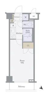 サンパティオ文京千石【1階】の間取り