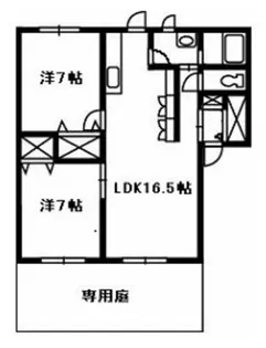 カーサボーナ【1階】の間取り